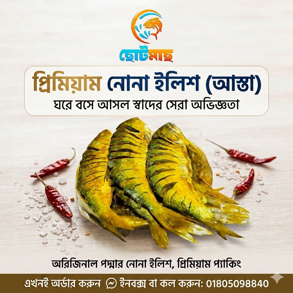 নোনা ইলিশ (আস্ত) ১ কেজি| Nona Ilish Shutki (whole) ১ কেজি