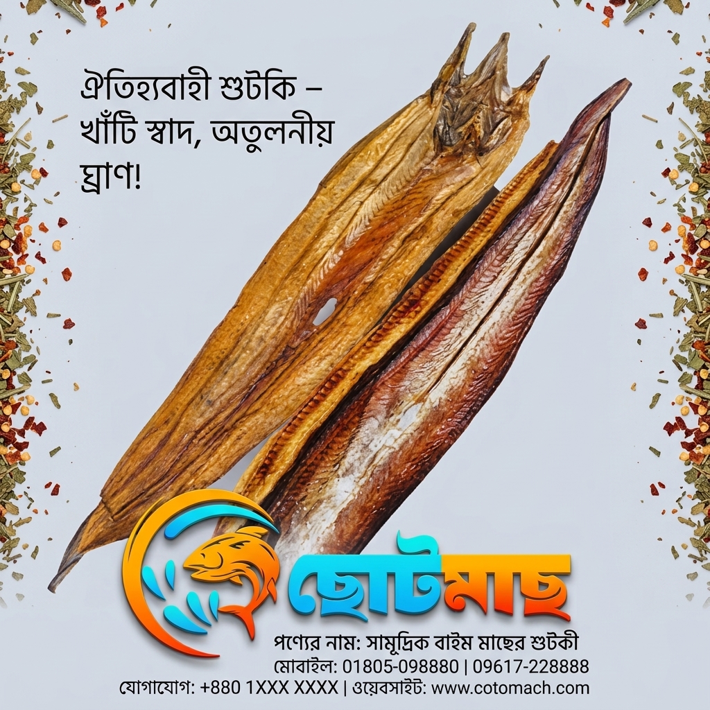 সামূদ্রিক বাইম মাছের শুটকী -৫০০গ্রাম