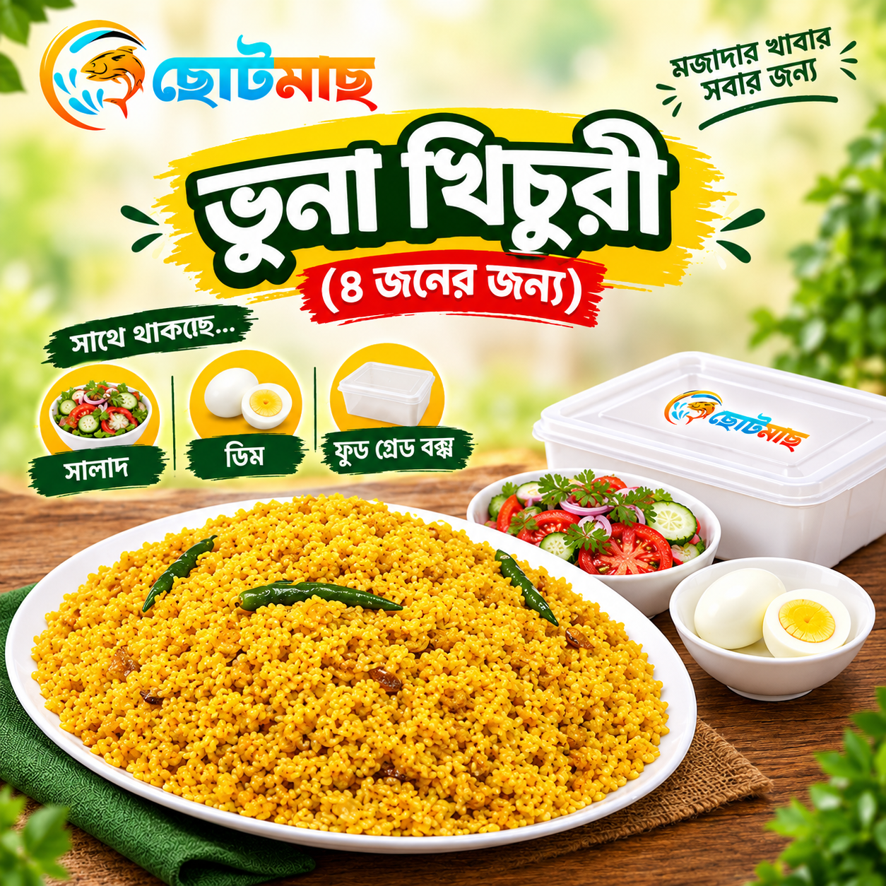 ভুনা খিচরী (৪ জনের)।। Vuna Khicuri-4 Persons